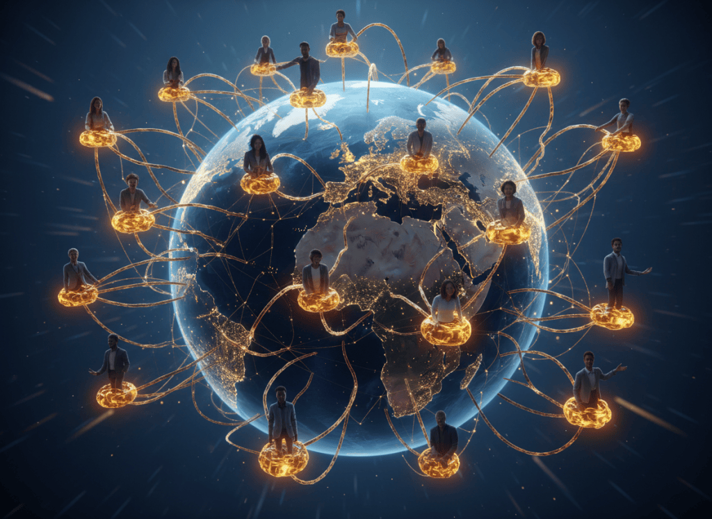 Global Bitcoin network connecting people around the world
